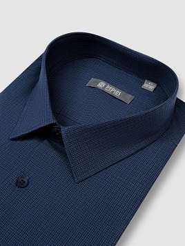 СОРОЧКА МУЖСКАЯ PEPLOS SH24144-C ТЕМНО-СИНИЙ