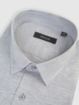 СОРОЧКА МУЖСКАЯ PEPLOS SH25089-K-R СЕРЫЙ