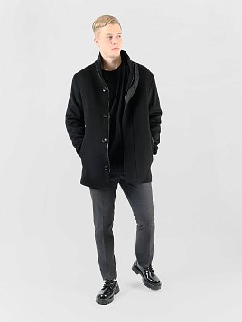 ПАЛЬТО МУЖСКОЕ PEPLOS OW2508-CT ЧЁРНЫЙ
