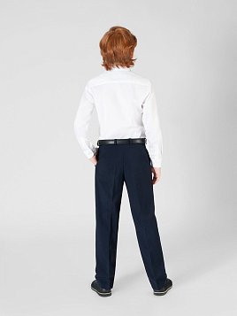 БРЮКИ ДЛЯ МАЛЬЧИКА МЛ. ШКОЛА PEPLOS TR22B006-322 СИНИЙ (Утепленные/Флис)