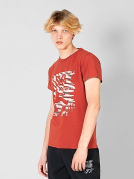 ФУТБОЛКА МУЖСКАЯ PEPLOS TS21114-R ОРАНЖЕВЫЙ