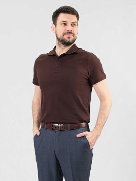 РУБАШКА-ПОЛО МУЖСКАЯ PEPLOS TSP25008-R КОРИЧНЕВЫЙ