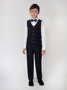 БРЮКИ ДЛЯ МАЛЬЧИКА МЛ. ШКОЛА PEPLOS TR22B013-347 СИНИЙ