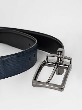 РЕМЕНЬ МУЖСКОЙ PEPLOS ДВУСТОРОННИЙ C15. BELT-22-C15-19 СИНИЙ-ЧЕРНЫЙ