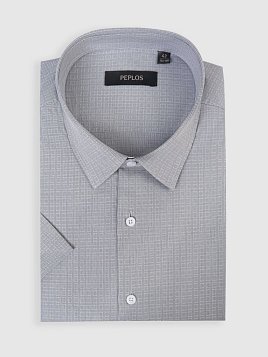 СОРОЧКА МУЖСКАЯ PEPLOS SH25187-K-SL СЕРЫЙ