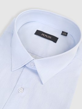СОРОЧКА МУЖСКАЯ PEPLOS SH25069-K-SL ГОЛУБОЙ