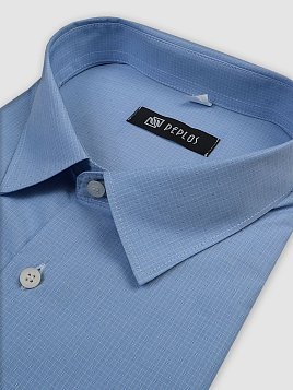 СОРОЧКА МУЖСКАЯ PEPLOS SH22067-К-С ГОЛУБОЙ