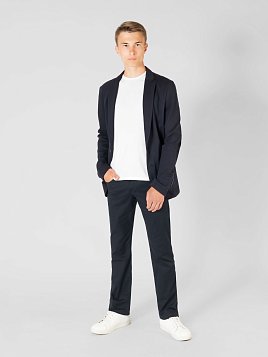ПИДЖАК ПОДРОСТКОВЫЙ PEPLOS JA18T002-SL СИНИЙ (Трикотажный)