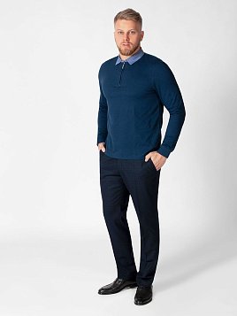 БРЮКИ МУЖСКИЕ PEPLOS TR21013-282 ТЕМНО-СИНИЙ