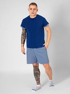 ШОРТЫ МУЖСКИЕ PEPLOS SS22002 ТЕМНО-СИНИЙ