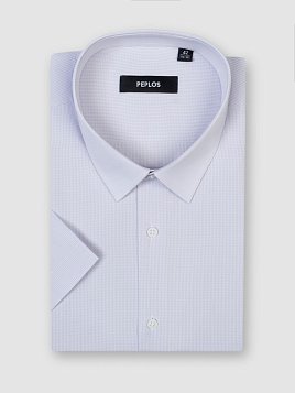 СОРОЧКА МУЖСКАЯ PEPLOS SH24094-K-R СЕРЫЙ
