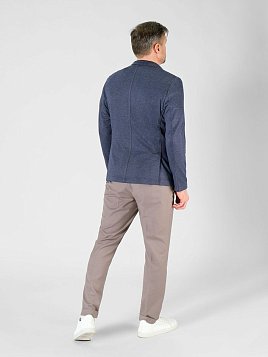 ПИДЖАК МУЖСКОЙ PEPLOS JA23115-R СИНИЙ ТРИКОТАЖНЫЙ