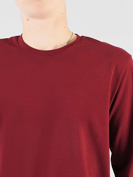 ФУТБОЛКА МУЖСКАЯ С ДЛИННЫМ РУКАВОМ PEPLOS TS25202-L БОРДОВЫЙ