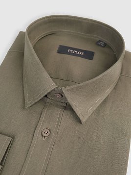 СОРОЧКА МУЖСКАЯ PEPLOS SH25194-R ЗЕЛЕНЫЙ