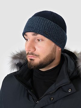 ШАПКА МУЖСКАЯ PEPLOS HM2406 ТЕМНО-СИНИЙ