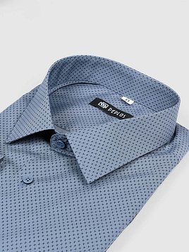 СОРОЧКА МУЖСКАЯ PEPLOS SH23093-SL СЕРЫЙ