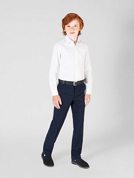 БРЮКИ ДЛЯ МАЛЬЧИКА МЛ. ШКОЛА PEPLOS TR22B006-347 СИНИЙ (Утепленные/Флис)