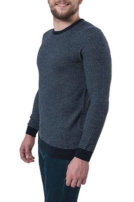 ДЖЕМПЕР МУЖСКОЙ MAJESTIC LEGATE KN19J038 ТЕМНО-СИНИЙ