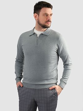 ДЖЕМПЕР МУЖСКОЙ ПОЛО PEPLOS KN25SH069 СЕРЫЙ