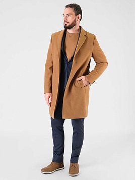 ПАЛЬТО МУЖСКОЕ PEPLOS OW2401-CT БЕЖЕВЫЙ