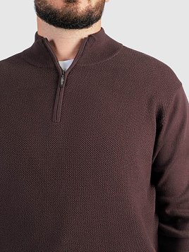 СВИТЕР МУЖСКОЙ PEPLOS KN25S031 КОРИЧНЕВЫЙ