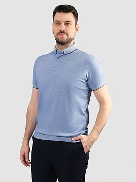 РУБАШКА-ПОЛО МУЖСКАЯ PEPLOS TSP25012-R ГОЛУБОЙ