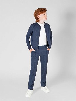 БРЮКИ ДЛЯ МАЛЬЧИКА МЛ. ШКОЛА PEPLOS TR22B005-313 СИНИЙ (Трикотажные)