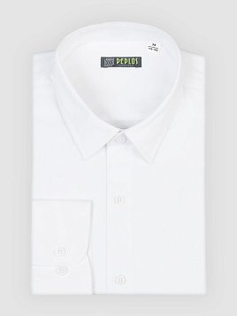 СОРОЧКА ДЛЯ МАЛЬЧИКА PEPLOS SH22J003-R БЕЛЫЙ С МИКРОДИЗАЙНОМ