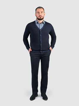 КАРДИГАН МУЖСКОЙ PEPLOS KN25C013 ТЕМНО-СИНИЙ