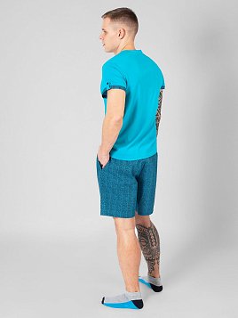 ШОРТЫ МУЖСКИЕ PEPLOS SS22003 ГОЛУБОЙ
