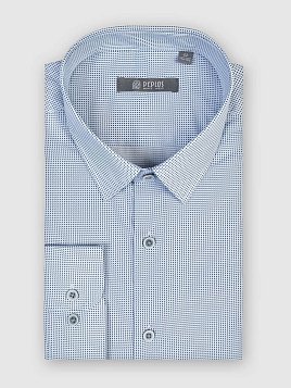 СОРОЧКА МУЖСКАЯ PEPLOS SH24091-R СЕРЫЙ