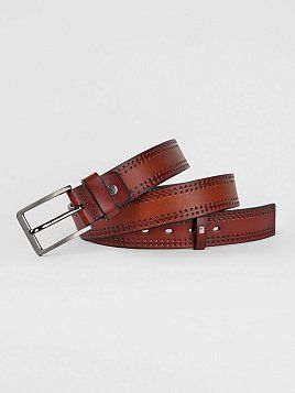 РЕМЕНЬ МУЖСКОЙ PEPLOS J52. BELT-22-J52-46 РЫЖИЙ