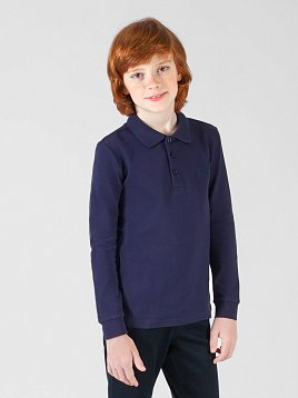 РУБАШКА-ПОЛО ДЛЯ МАЛЬЧИКА С ДЛИННЫМ РУКАВОМ PEPLOS TS22J15-P ТЕМНО-СИНИЙ