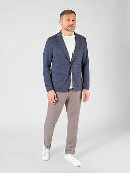 ПИДЖАК МУЖСКОЙ PEPLOS JA23115-R СИНИЙ ТРИКОТАЖНЫЙ