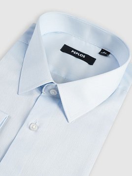 СОРОЧКА МУЖСКАЯ PEPLOS SH25061-SL ГОЛУБОЙ