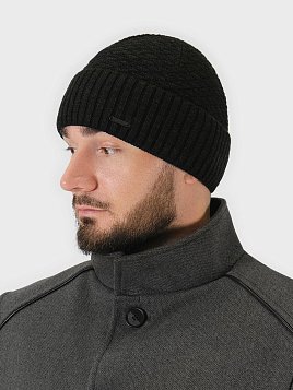 ШАПКА МУЖСКАЯ PEPLOS HM2402 ЧЁРНЫЙ