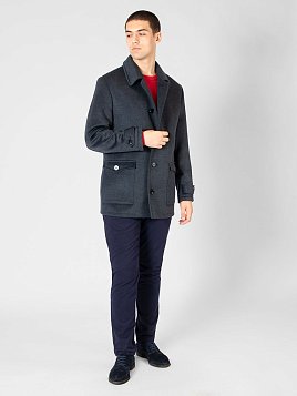 ПАЛЬТО МУЖСКОЕ PEPLOS OW2210-CT СЕРЫЙ