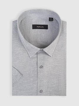 СОРОЧКА МУЖСКАЯ PEPLOS SH25089-K-R СЕРЫЙ