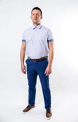 СОРОЧКА МУЖСКАЯ PEPLOS SH19041-K-R СИРЕНЕВЫЙ
