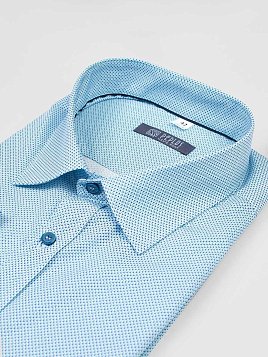 СОРОЧКА МУЖСКАЯ PEPLOS SH21097-R БИРЮЗОВЫЙ