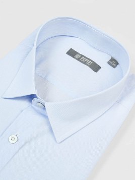 СОРОЧКА МУЖСКАЯ PEPLOS SH23067-K-R ГОЛУБОЙ
