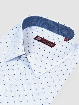 СОРОЧКА МУЖСКАЯ MAJESTIC LEGATE SH22065-R ГОЛУБОЙ