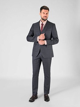 КОСТЮМ МУЖСКОЙ PEPLOS SU24007-SL ТЕМНО-СЕРЫЙ
