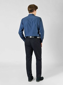 СОРОЧКА МУЖСКАЯ PEPLOS SH23133-SL ТЕМНО-СИНИЙ