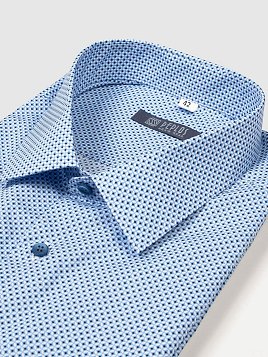 СОРОЧКА МУЖСКАЯ PEPLOS SH21096-С БИРЮЗОВЫЙ