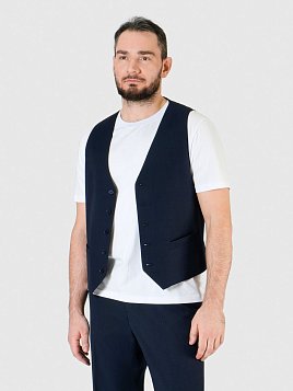 ЖИЛЕТ МУЖСКОЙ PEPLOS V24015-004 ТЕМНО-СИНИЙ