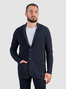 КАРДИГАН МУЖСКОЙ PEPLOS KN25C010 ТЕМНО-СИНИЙ
