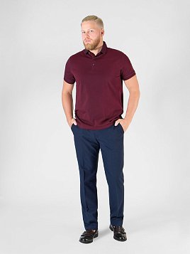 РУБАШКА-ПОЛО МУЖСКАЯ PEPLOS TS23002-Р БОРДОВЫЙ