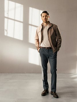 БРЮКИ МУЖСКИЕ PEPLOS TR24122-212 ТЕМНО-СЕРЫЙ