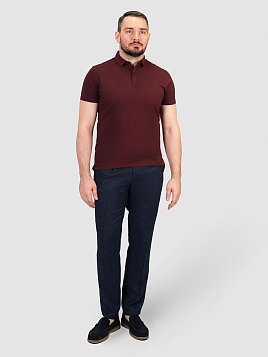 РУБАШКА-ПОЛО МУЖСКАЯ PEPLOS TSP25052-R БОРДОВЫЙ
